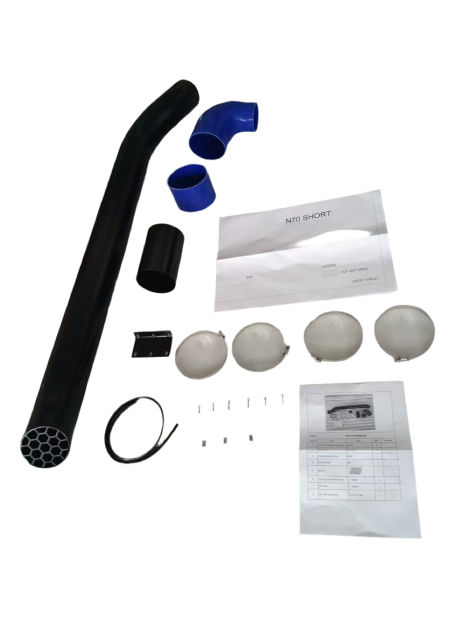 N70 Hilux Stainless Short Entry Snorkel 4"